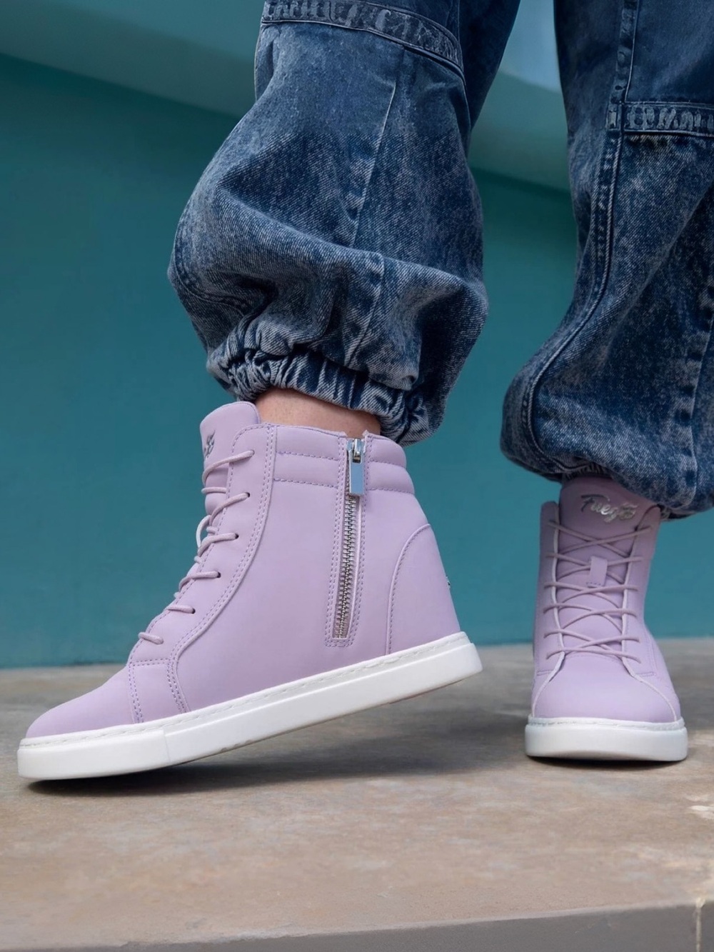 Fuego Lavender Wedge Sneaker | Lavender | 8